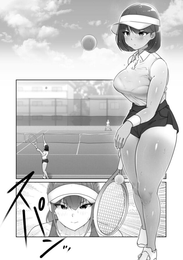 【エロ漫画】女子テニス部のJKが野球部に脅されて剥かれます【エロ同人 無料】(2)