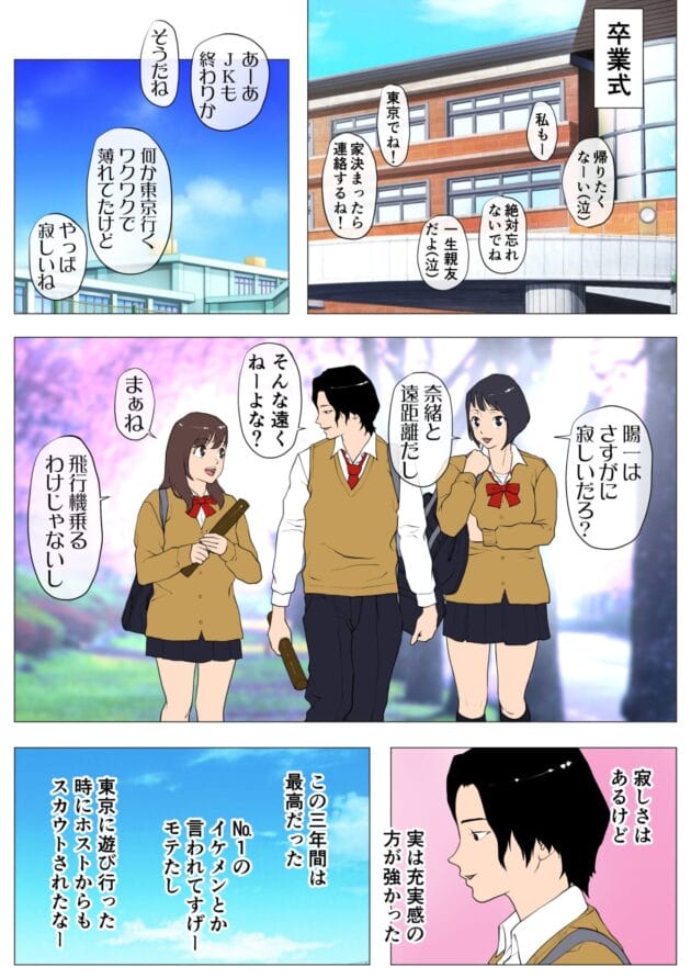 【NTRエロ漫画】Jの覚醒-上京シェアハウス〜彼女と幼馴染と知らない奴〜(2)